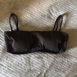 Holister Ribbed Square-Neck Bikini Top